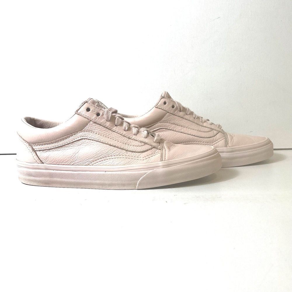 VANS Old Skool Pink Leather Skate Shoes Women's Size 8 Low Top Sneaker Men's 6.5 - Picture 3 of 11